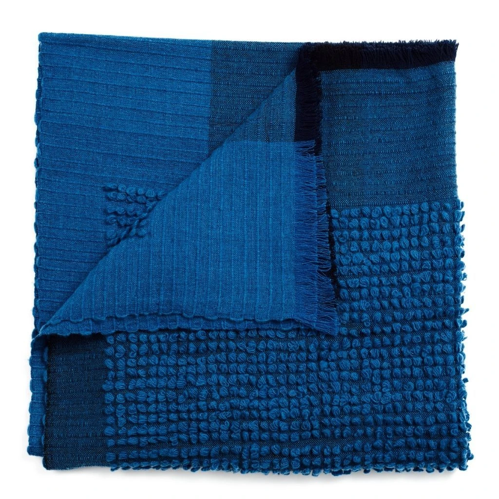 Studio Variously Macaroon Merino Wool Throw Blanket - Midnight Home Goods 7 Studio Variously Macaroon Merino Wool Throw Blanket - Midnight Home Goods