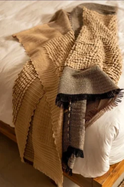 Studio Variously Home Goods Macaroon Merino Wool Throw Blanket