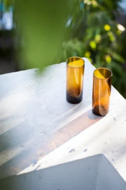 Magda Made Kitchen + Dining Tall Recycled Glass Set