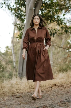 Mien Clothing Maison Midi Dress - Hickory