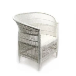 Mbare Furniture Malawi Cane Chair - White