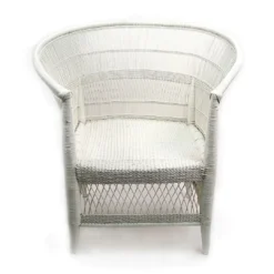 Mbare Furniture Malawi Cane Chair - White