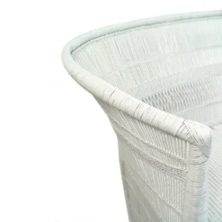 Mbare Malawi Cane Loveseat - White