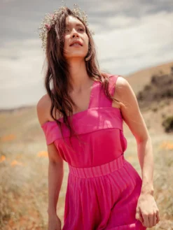 Valani Malina Tencel Top - Lilac Rose Clothing