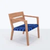 Masaya & Co. Managua Arm Chair - Midnight Blue Pattern Furniture