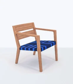 Masaya & Co. Managua Arm Chair - Midnight Blue Pattern Furniture