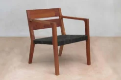 Masaya & Co. Handcrafted Managua Leather Arm Chair