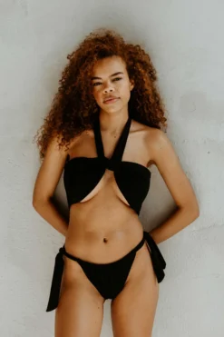 Mary Young Pelosa Recycled Tie Bikini Bottom Swim 21 Mary Young Pelosa Recycled Tie Bikini Bottom Swim