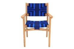 Masaya & Co. Chontales Arm Chair - Midnight Blue Pattern