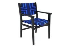 Masaya & Co. Chontales Arm Chair - Midnight Blue Pattern