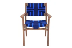 Masaya & Co. Chontales Arm Chair - Midnight Blue Pattern