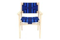 Masaya & Co. Chontales Arm Chair - Midnight Blue Pattern