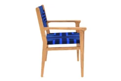 Masaya & Co. Chontales Arm Chair - Midnight Blue Pattern