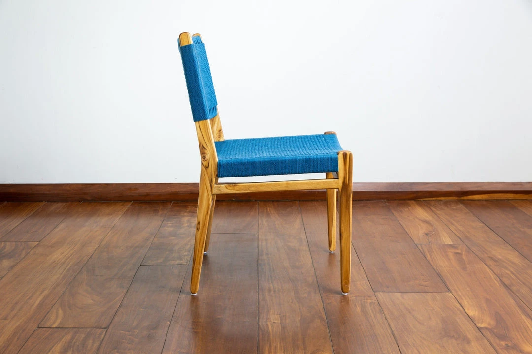 Masaya & Co. Chontales Dining Chair - Solid Azulina 4 Masaya & Co. Chontales Dining Chair - Solid Azulina