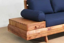 Masaya & Co. Floating Love Seat - Navy Blue Living Room