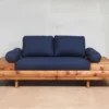 Masaya & Co. Floating Love Seat - Navy Blue Living Room