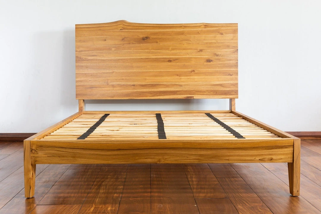 Masaya & Co. Gavilana Live Edge Teak Bed Furniture 5 Masaya & Co. Gavilana Live Edge Teak Bed Furniture
