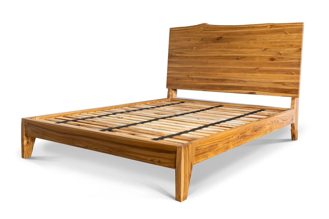Masaya & Co. Gavilana Live Edge Teak Bed Furniture 8 Masaya & Co. Gavilana Live Edge Teak Bed Furniture