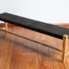 Masaya & Co. Furniture Masaya Leather Bench - Black 1 Masaya & Co. Furniture Masaya Leather Bench - Black