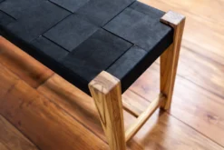 Masaya & Co. Furniture Masaya Leather Bench - Black