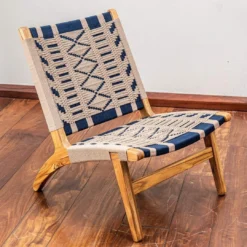 Masaya & Co. Masaya Manila Lounge Chair - Roots Pattern