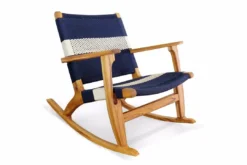 Masaya & Co. Masaya Rocking Chair - Navy + White