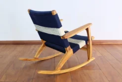 Masaya & Co. Masaya Rocking Chair - Navy + White
