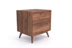 Masaya & Co. Mid Century Two Drawer Side Table / Nightstand