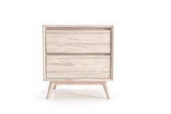 Masaya & Co. Mid Century Two Drawer Side Table / Nightstand