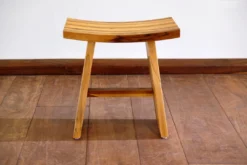 Masaya & Co. Handcrafted Zapatera Teak Shower Stool 15 Masaya & Co. Handcrafted Zapatera Teak Shower Stool