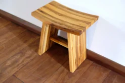 Masaya & Co. Handcrafted Zapatera Teak Shower Stool 14 Masaya & Co. Handcrafted Zapatera Teak Shower Stool