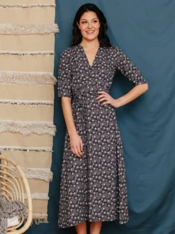 Mata Traders Aditi Moonrise Tencel Wrap Dress