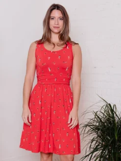 Mata Traders Asheville Red Swimmers Dress