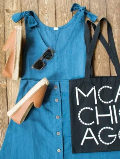 Mata Traders Brighton Linen Skirt - Blue Best Sellers