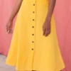 Mata Traders Best Sellers Brighton Linen Skirt - Yellow 2 Mata Traders Best Sellers Brighton Linen Skirt - Yellow