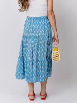 Mata Traders Danielle Cornflower Blossom Tiered Skirt 11 Mata Traders Danielle Cornflower Blossom Tiered Skirt
