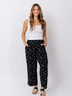 Mata Traders Clothing Fae Onyx Eyes Wide Leg Pant