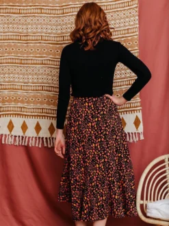 Mata Traders Fatima Pink Spots Flounce Skirt Best Sellers