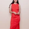 Mata Traders Julia Red Swimmers Shift Dress Clothing