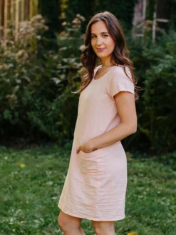 Mata Traders Kensington Pink Linen Dress