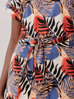 Mata Traders Clothing Montrose Layered Palms Tie Dress