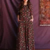 Mata Traders Mumbai Mauve Tile Maxi Dress Clothing
