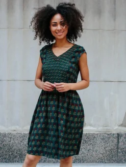 Mata Traders Nashville Teal Modal Dress