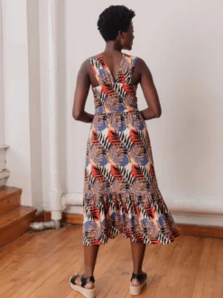 Mata Traders Fair Trade Opal Layered Palms Dress