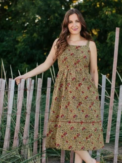 Mata Traders Provence Midi Dress