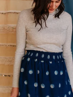 Mata Traders Shimla Full Moon Smocked Skirt Fair Trade