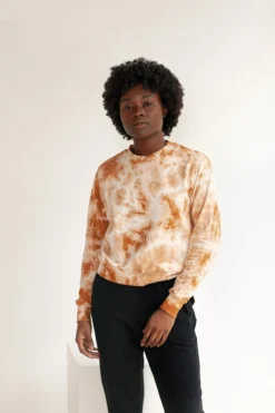 North Of West Sale Max Tie Dye Sweatshirt - Amber