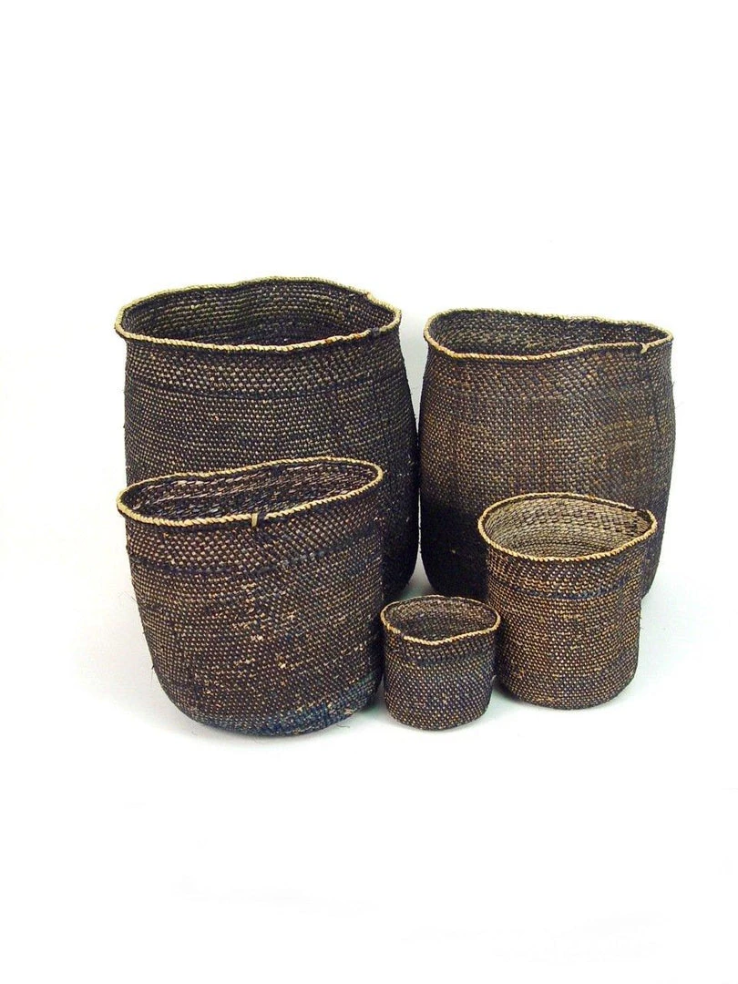 Mbare Best Sellers Iringa Baskets - Light Black 7 Mbare Best Sellers Iringa Baskets - Light Black