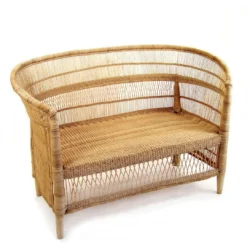 Mbare Furniture Malawi Cane Loveseat - Natural 11 Mbare Furniture Malawi Cane Loveseat - Natural