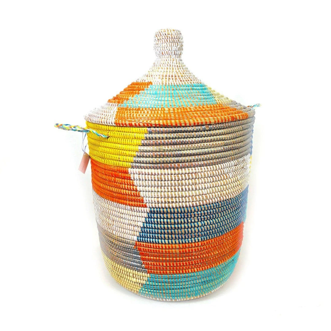 Mbare Medium Multicolor Hamper Basket 3 Mbare Medium Multicolor Hamper Basket